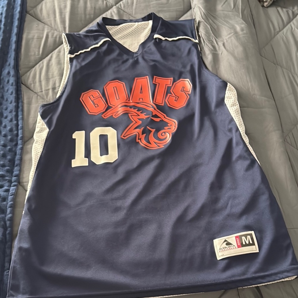 Augusta Navy Blue reversible GOATS Basketball Jersey
